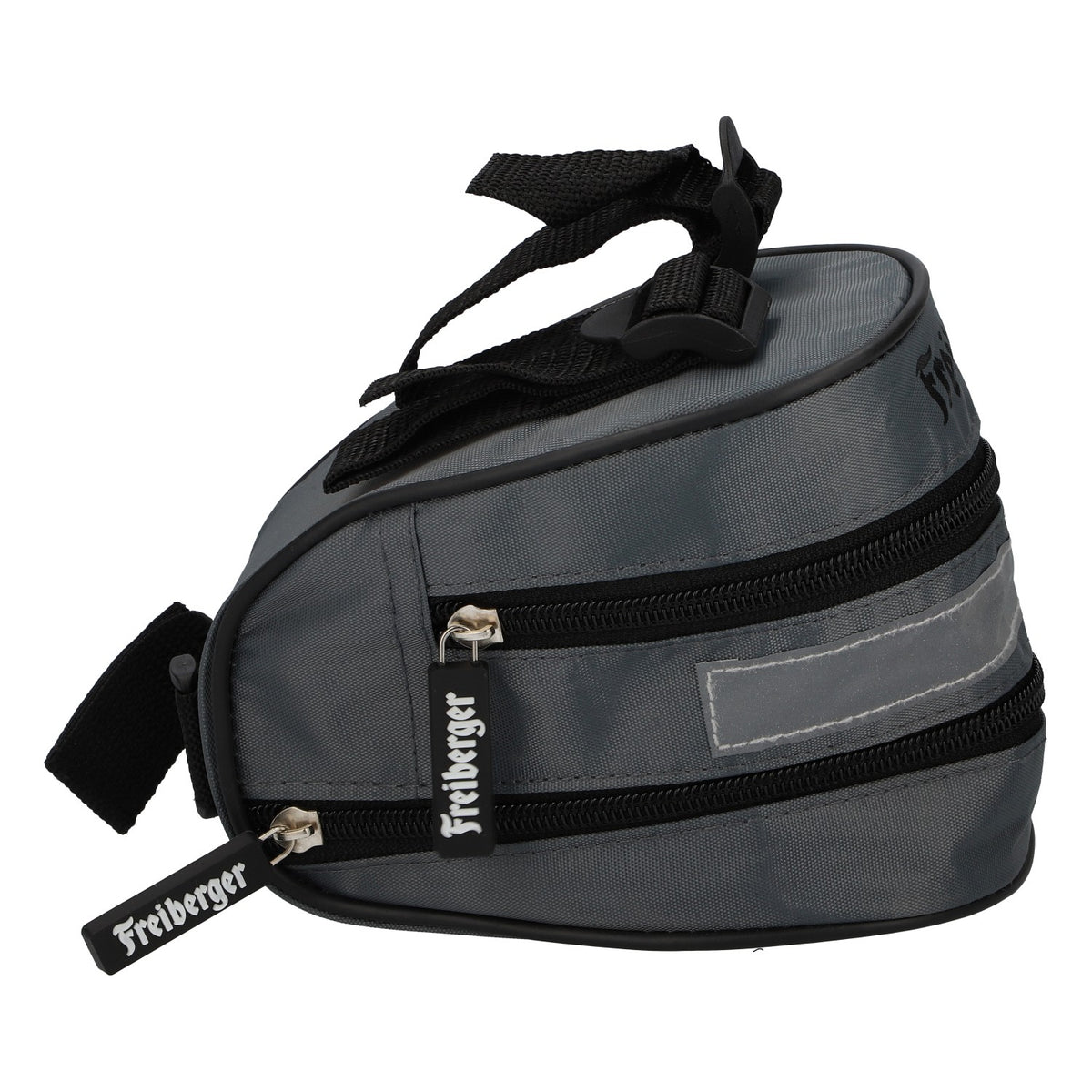 Freiberger Bier Fahrradtasche grau mit Reflektor Radtasche Gepäcktasche – Ansicht 4