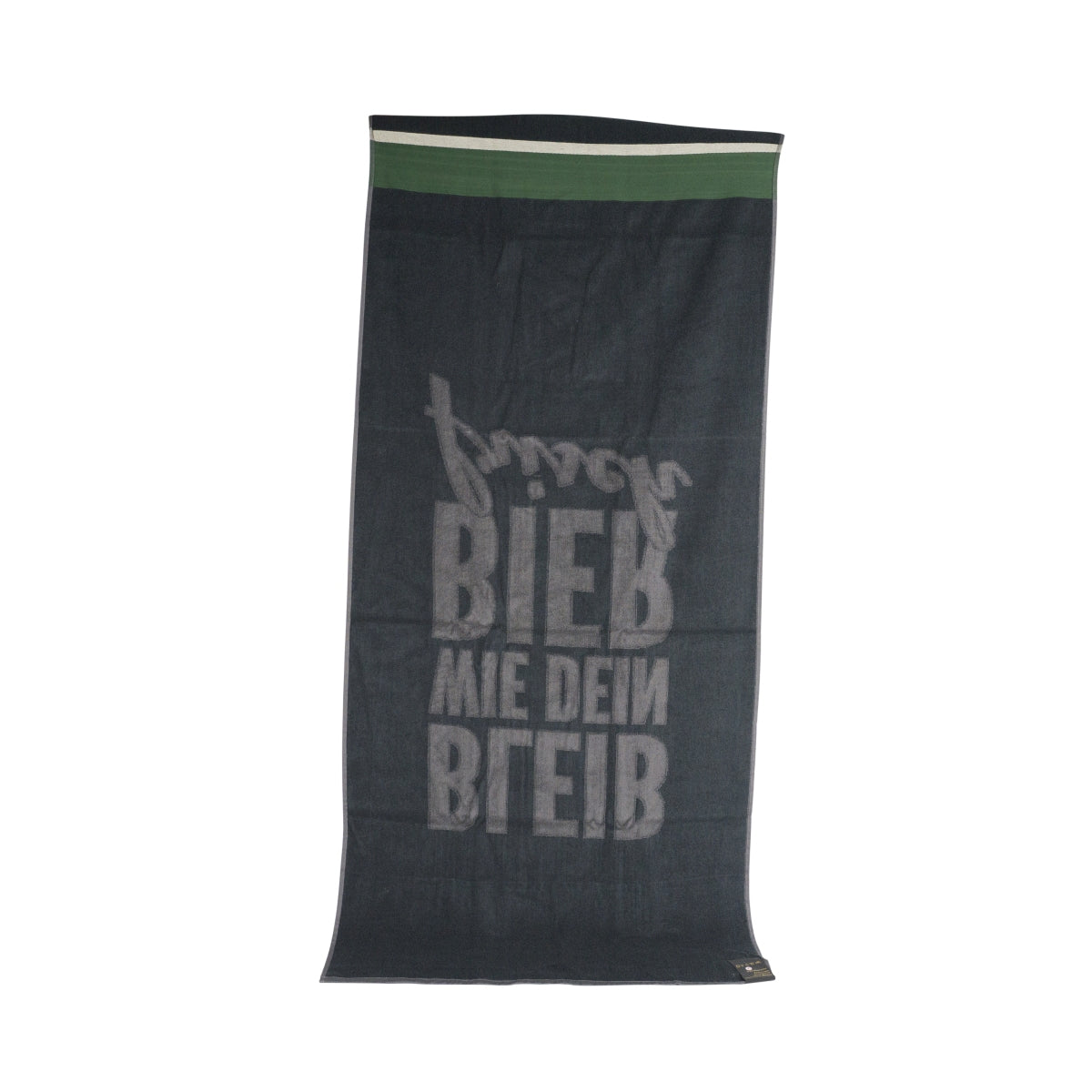 Freiberger Bier Handtuch 150x70cm Strand Badetuch Baumwolle grau Beachtowel – Ansicht 3