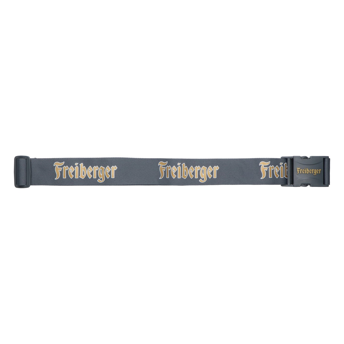 Freiberger Bier Kofferband Tragegurt Fahrradzubehör grau verstellbar – Ansicht 2