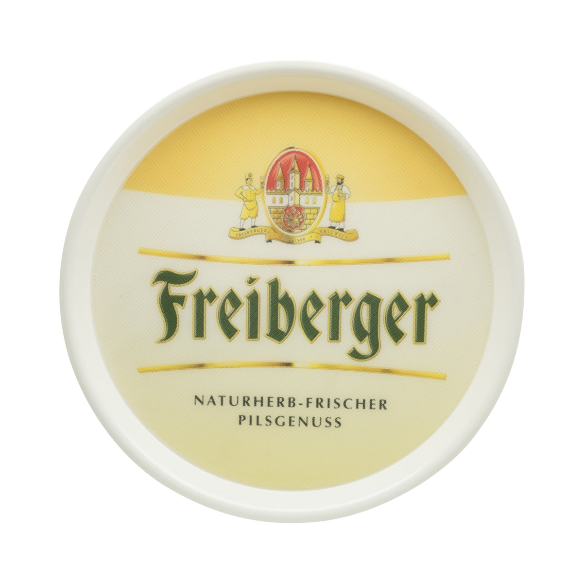 Freiberger Bier Tablett Serviertablett Kellnertablett Rutschfest weiss kunstoff