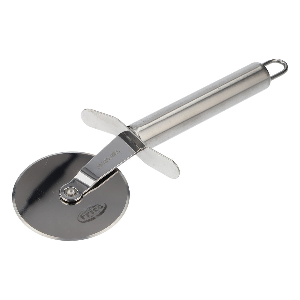 Frico Pizzaschneider Pizzaroller Edelstahl silber scharf robust Küchenhelfer