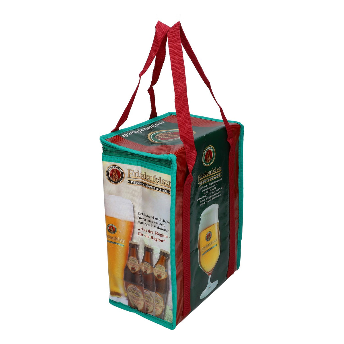 Friedenfelser Bier Tasche Kühltasche ISO grün neu Mischgewebe – Ansicht 3