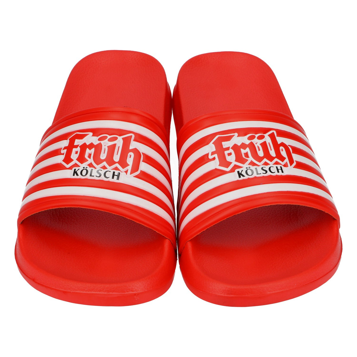 Früh Kölsch Bier Badelatschen Strandschuhe Größe 42/43 Rot – Ansicht 3