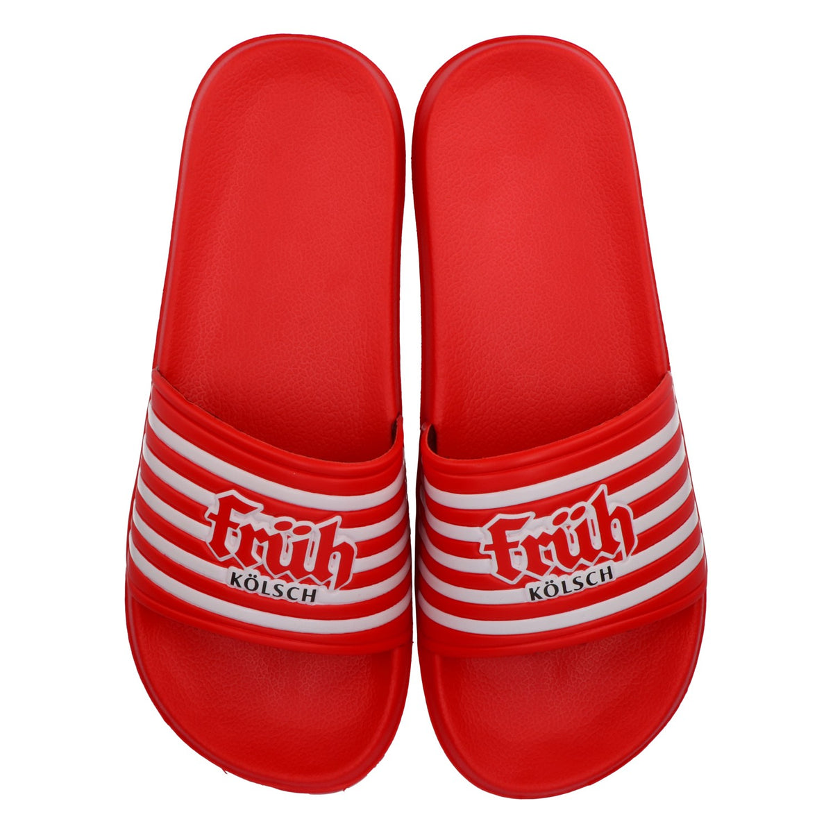 Früh Kölsch Bier Badelatschen Strandschuhe Größe 42/43 Rot – Ansicht 4