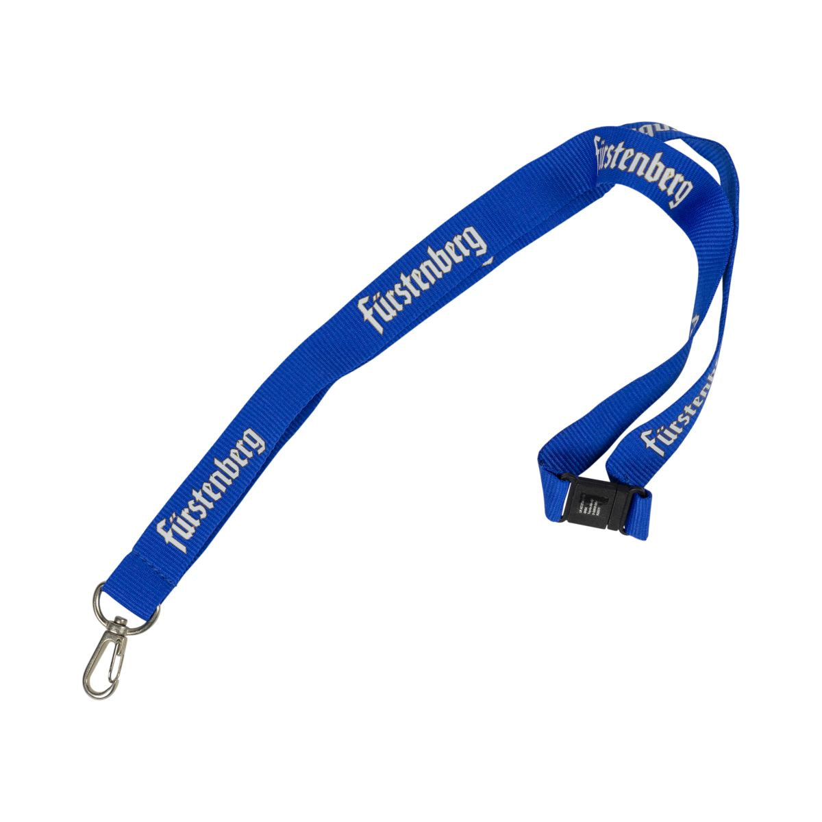 Fürstenberg Schlüsselband Blau Karabiner Schnalle Lanyard Batchholder Accessoir