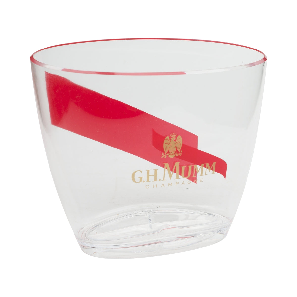 G.H. Mumm Champagner Flaschenkühler Kühler Transparent 5l "Nice-Bucket"