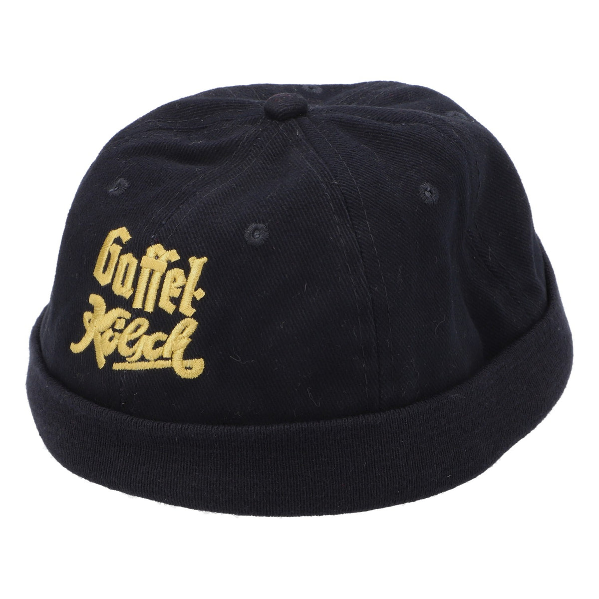 Gaffel Bier Mütze Kappe Beanie Kopfbedeckung Basecap ohne Schirm goldene Schrift – Ansicht 2