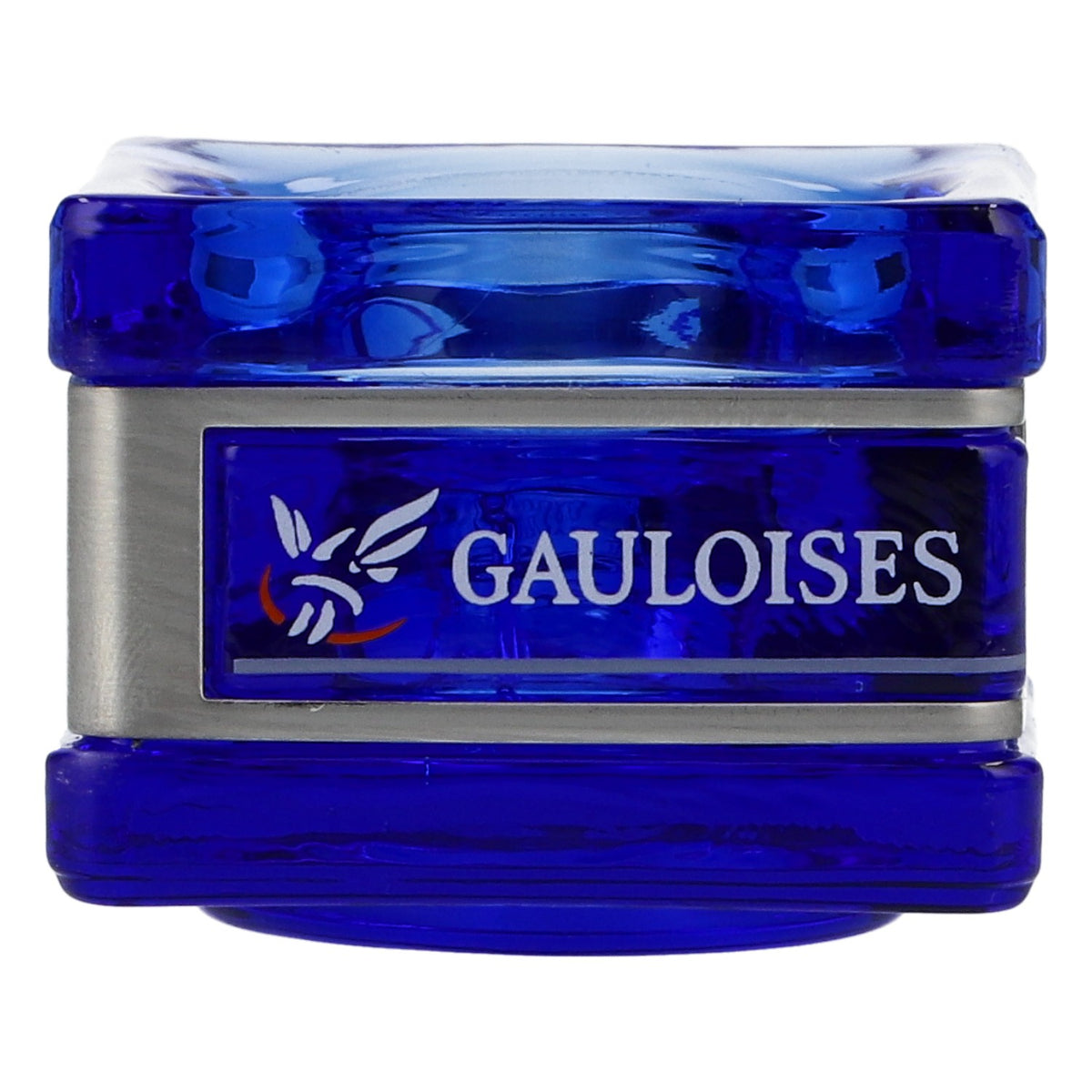 Gauloises Teelicht Windlicht Glas Blau 5x5x4 cm Sammlerstück Deko – Ansicht 4