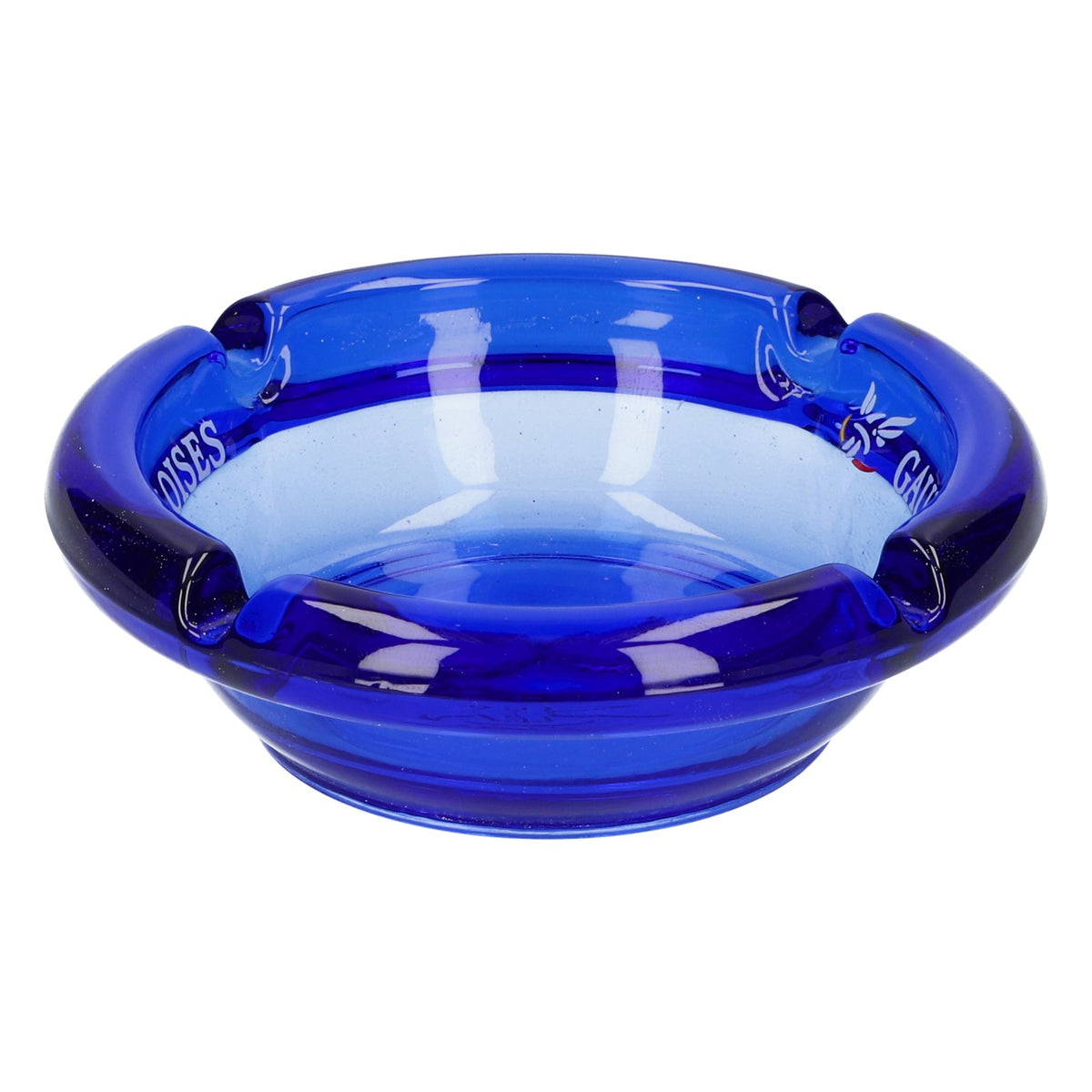 Gauloises Zigaretten Aschenbecher Blau Glas Klein 10,5 cm Raucher Zubehör Smoke – Ansicht 2