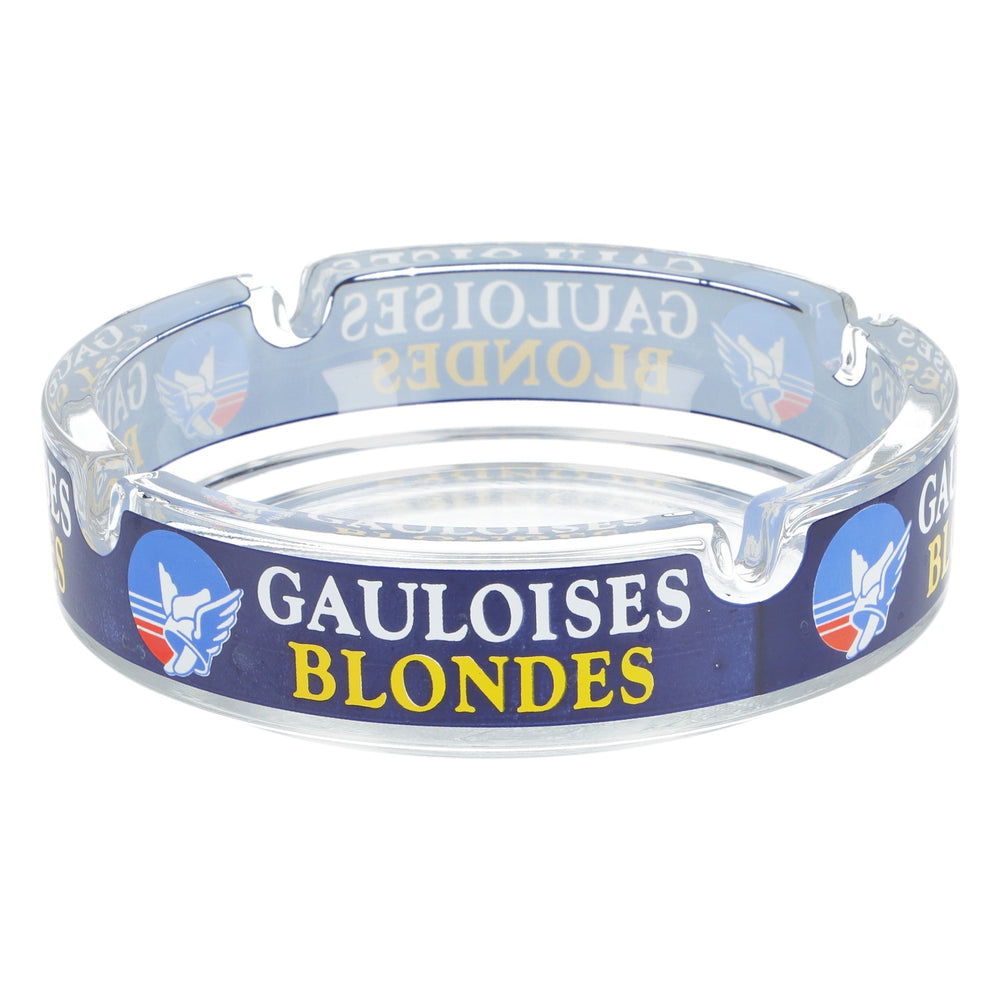 Gauloises Zigaretten Glas Aschenbecher Ashtray gr. Ausführung Rund BLONDES