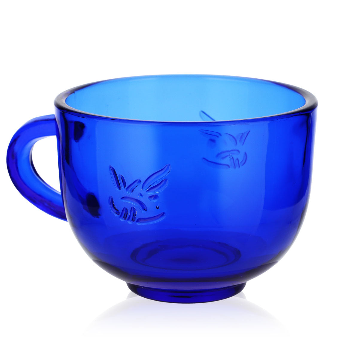 Gauloises Zigaretten Glas Kaffeebecher 0,4l Kaffetasse blaue Ausführung – Ansicht 5
