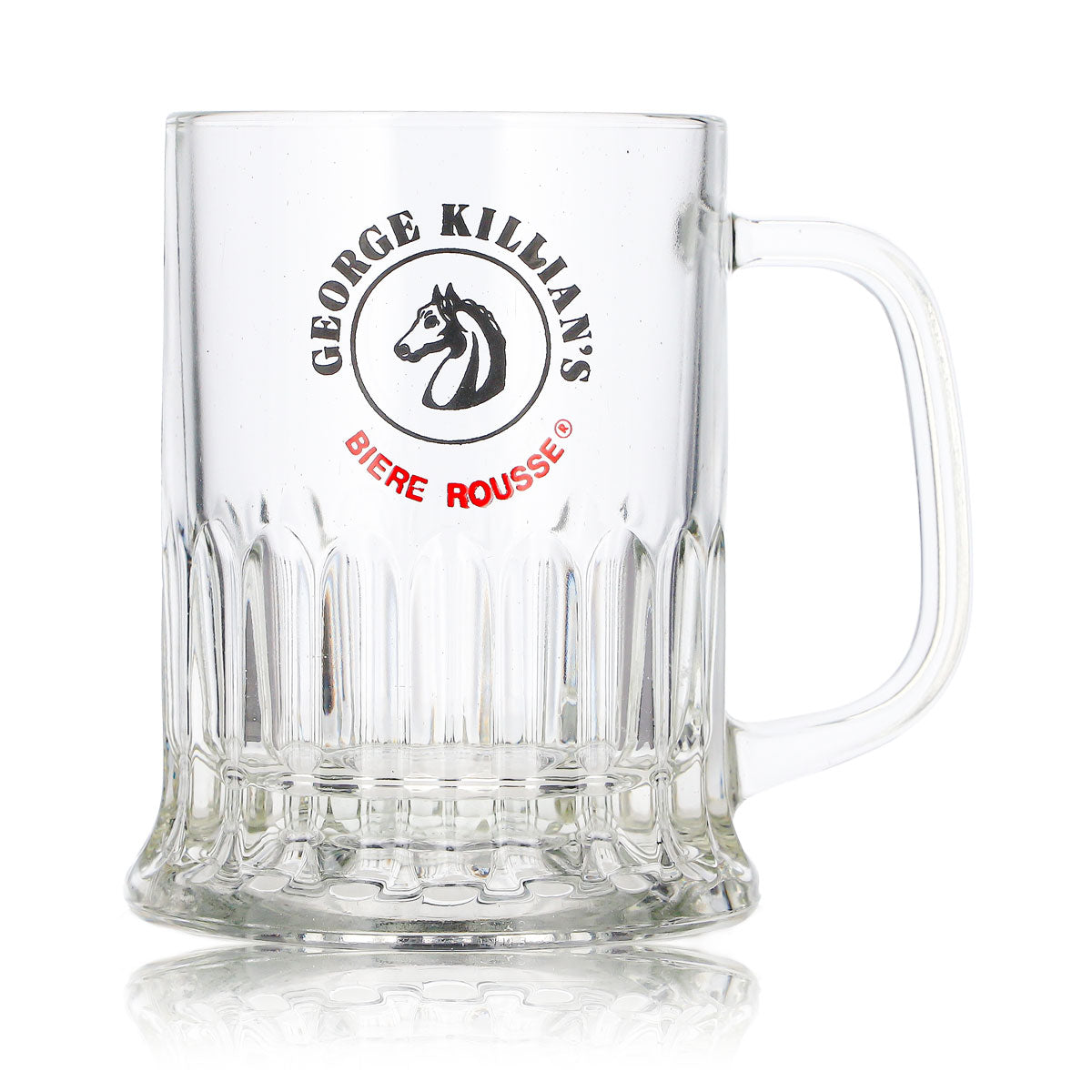 George Killian´s Bier Glas Krug 0,36l Biere Rousse Pferde Logo Relief – Ansicht 2