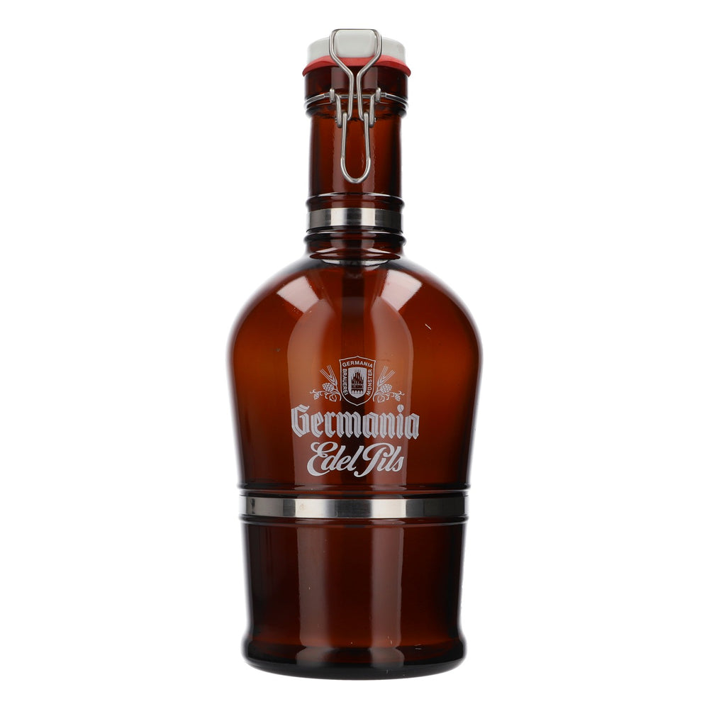 Germania Edel Pils Bier XXL Sammelflasche mit Verschluß Kleingeldflasche Glas Krug