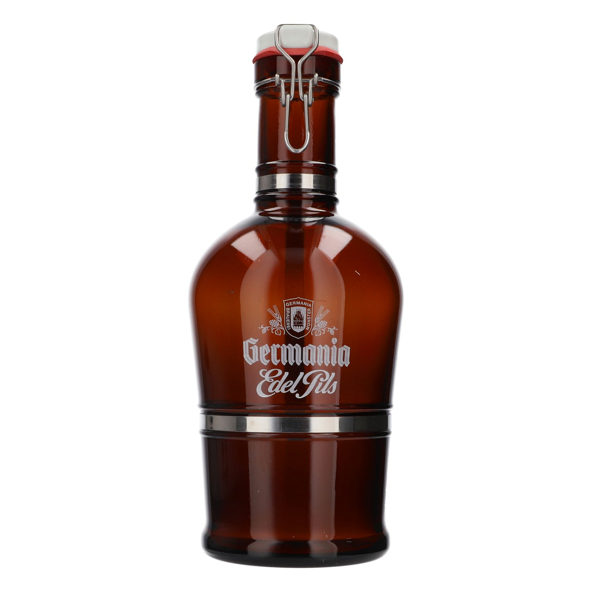 Germania Edel Pils Bier XXL Sammelflasche mit Verschluß Kleingeldflasche Glas Krug