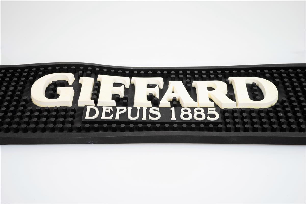 Giffard Mixer Barmatte Abtropfmatte Barzubehör schwarz mit weißer Schrift – Ansicht 3