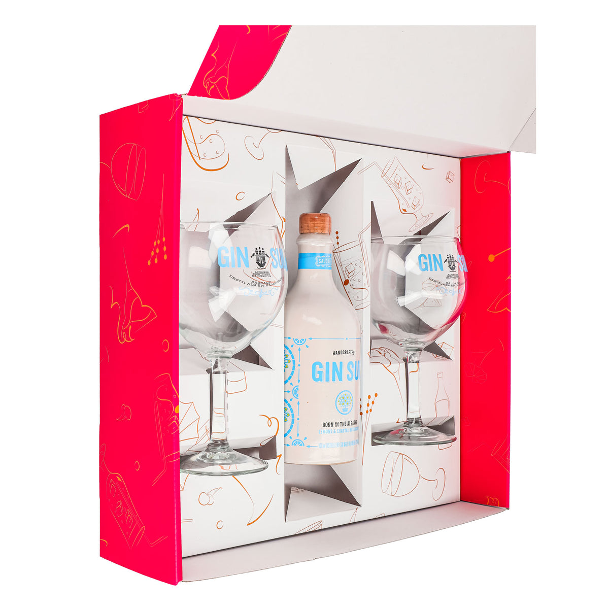Gin Sul Geschenkset 0,5l 43,5% + Ballonglas I Pink – Ansicht 5