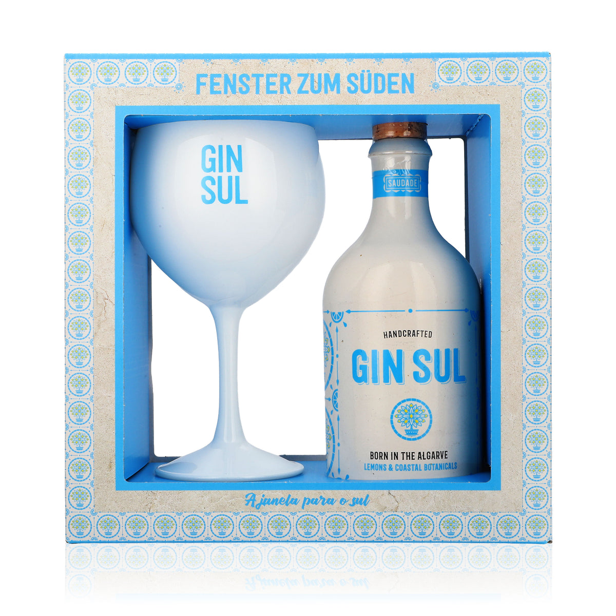 Gin Sul Geschenkset "Fenster zum Süden" 0,5l 43% vol. + 1x 0,6l Copa-Glas – Ansicht 2