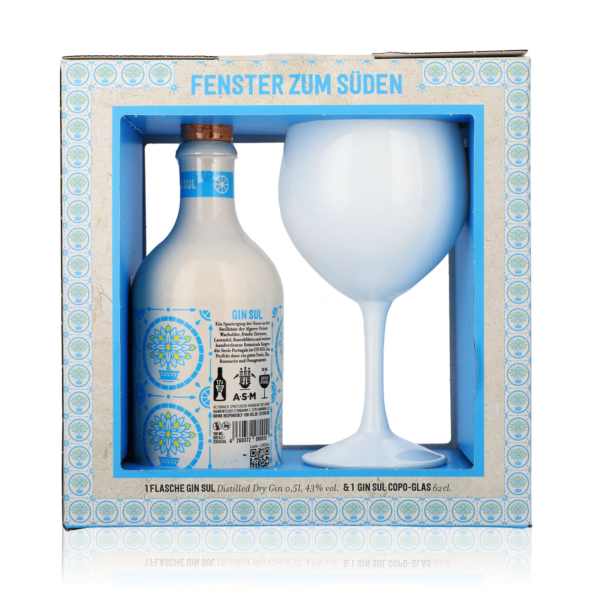 Gin Sul Geschenkset "Fenster zum Süden" 0,5l 43% vol. + 1x 0,6l Copa-Glas – Ansicht 5