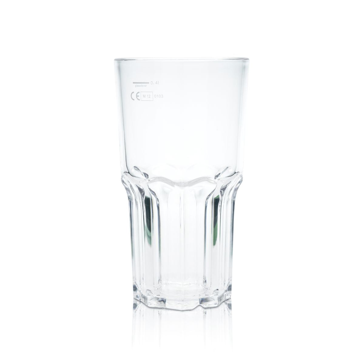 glass4ever Becher Glas 0,47l Kunststoff Mehrweg Gläser Unzerbrechlich Universal – Ansicht 2