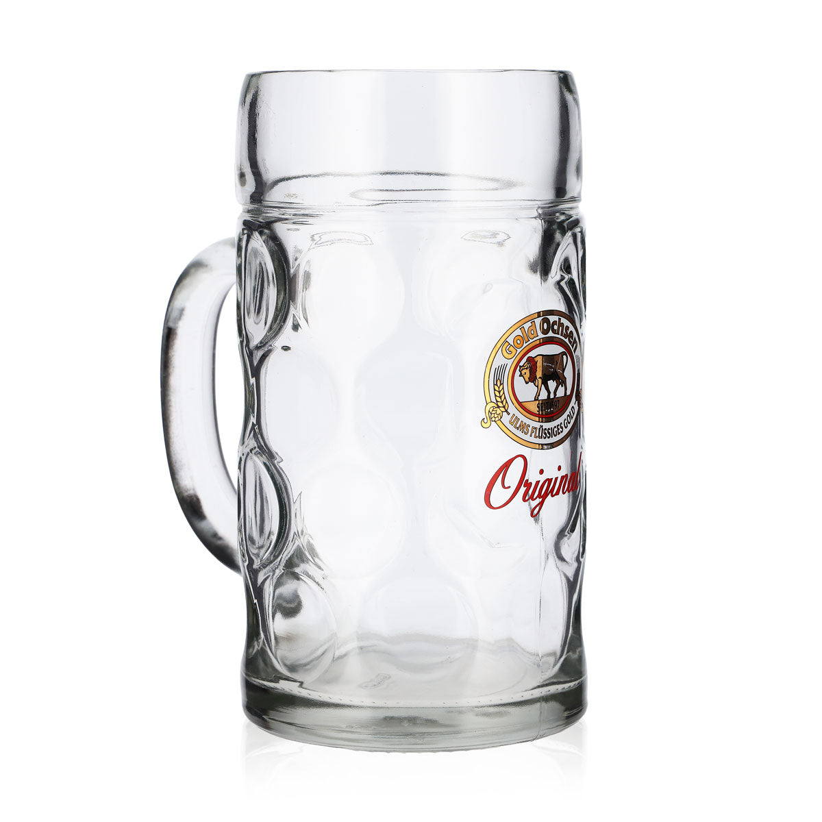 Gold Ochsen Bier Glas 1l Krug – Ansicht 2