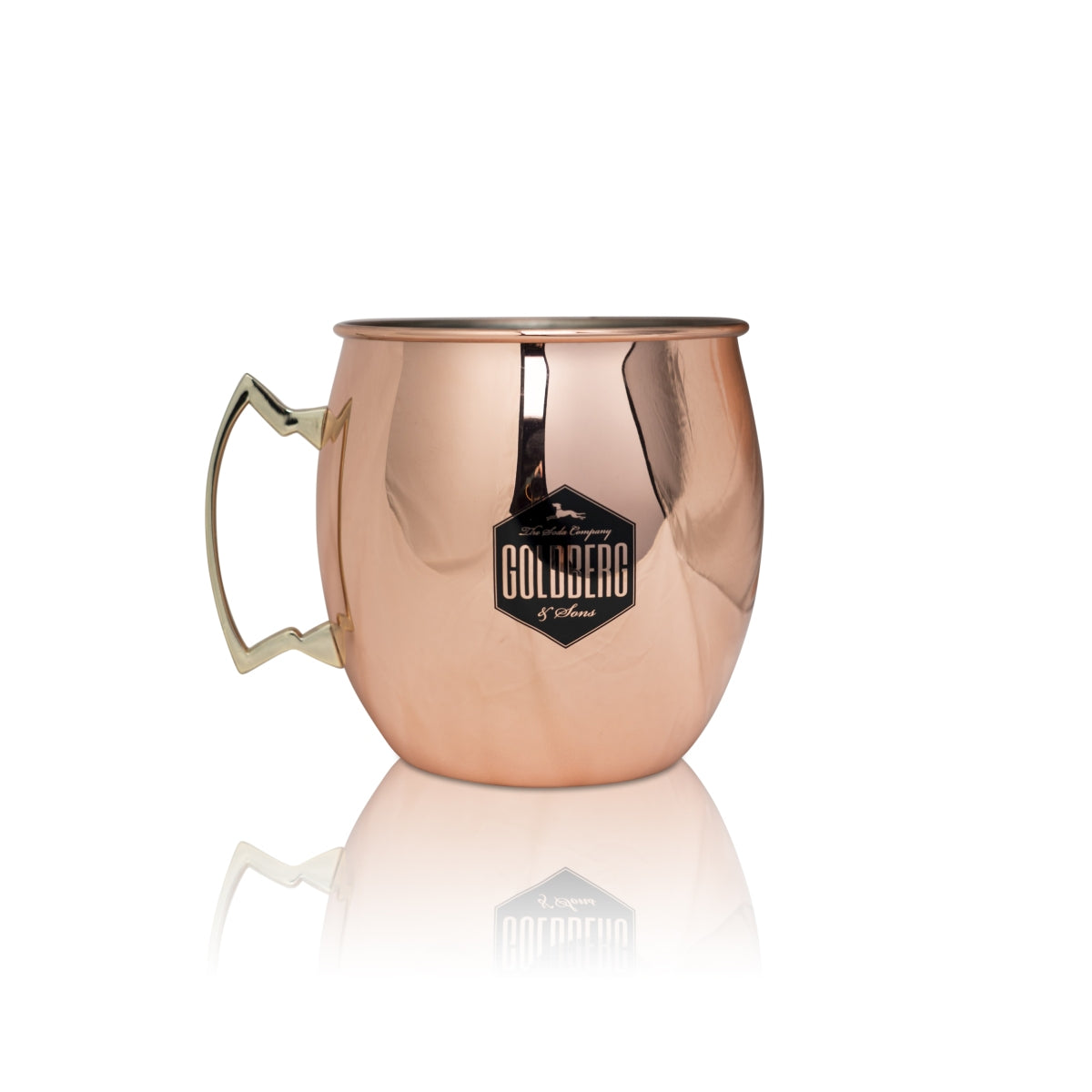 Goldberg Becher 5l Kupferbecher XL Edelstahl Copper Mug Gin Gläser Moscow Mule – Ansicht 2