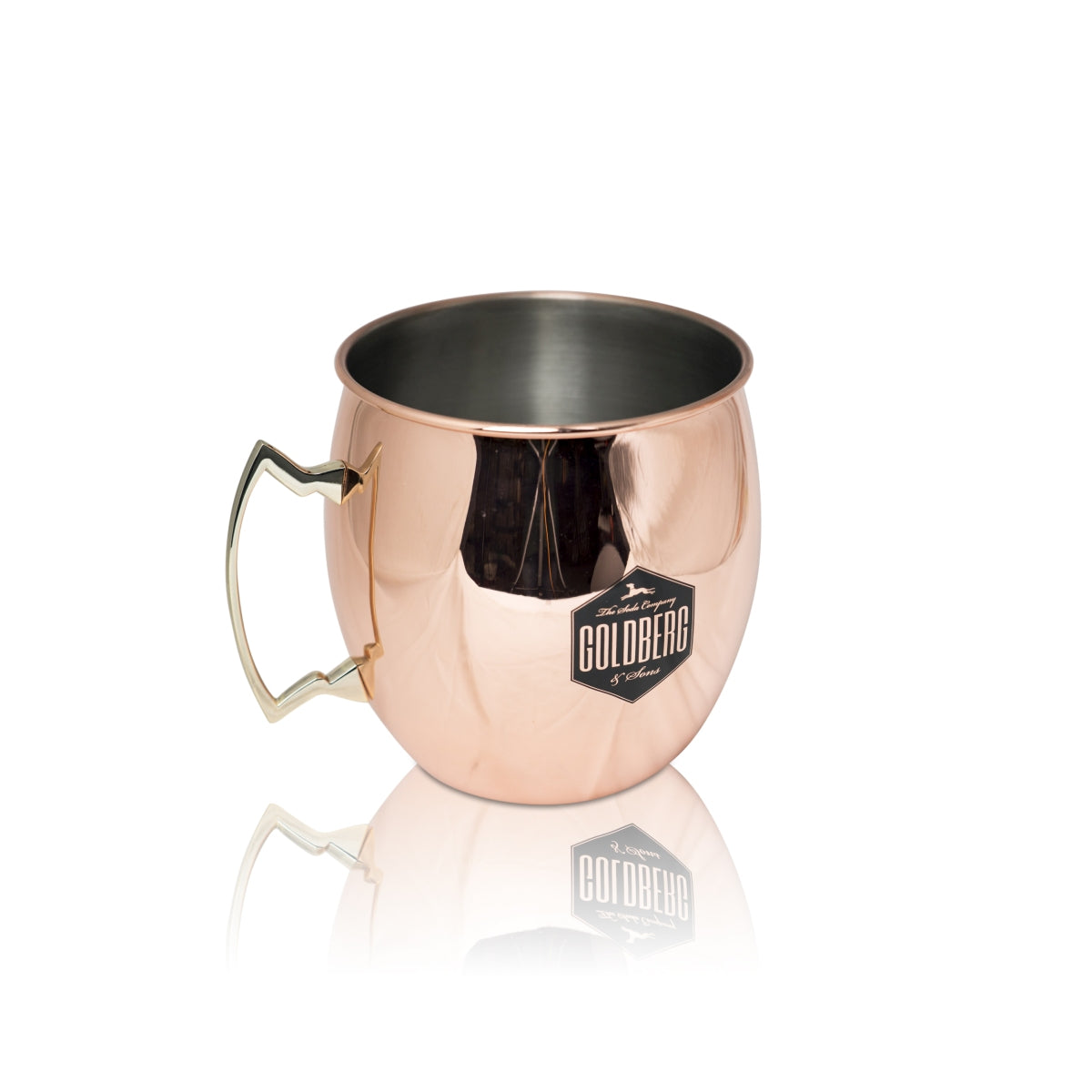 Goldberg Becher 5l Kupferbecher XL Edelstahl Copper Mug Gin Gläser Moscow Mule – Ansicht 3