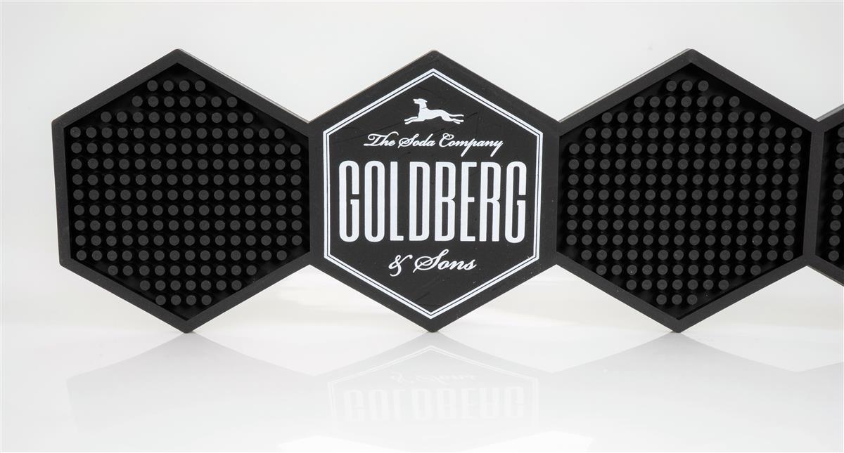 Goldberg Mixer Barmatte Abtropfmatte Barzubehör schwarz klein