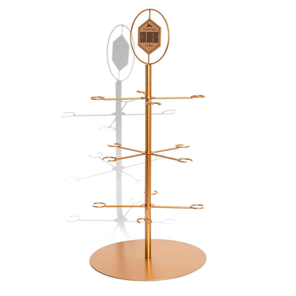Goldberg Softdrink Gläserbaum Gläserträger Glaspresenter Serving Tree Kupfer – Ansicht 6