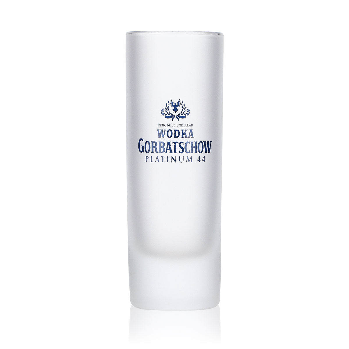 Gorbatschow Vodka Glas Shotglas 2cl/4cl Frosted Böckling Schnapsglas
