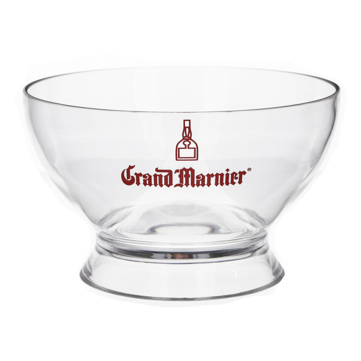 Grand Marnier Likör Kühler Flaschenkühler Rotes logo Schale neu Kunststoff