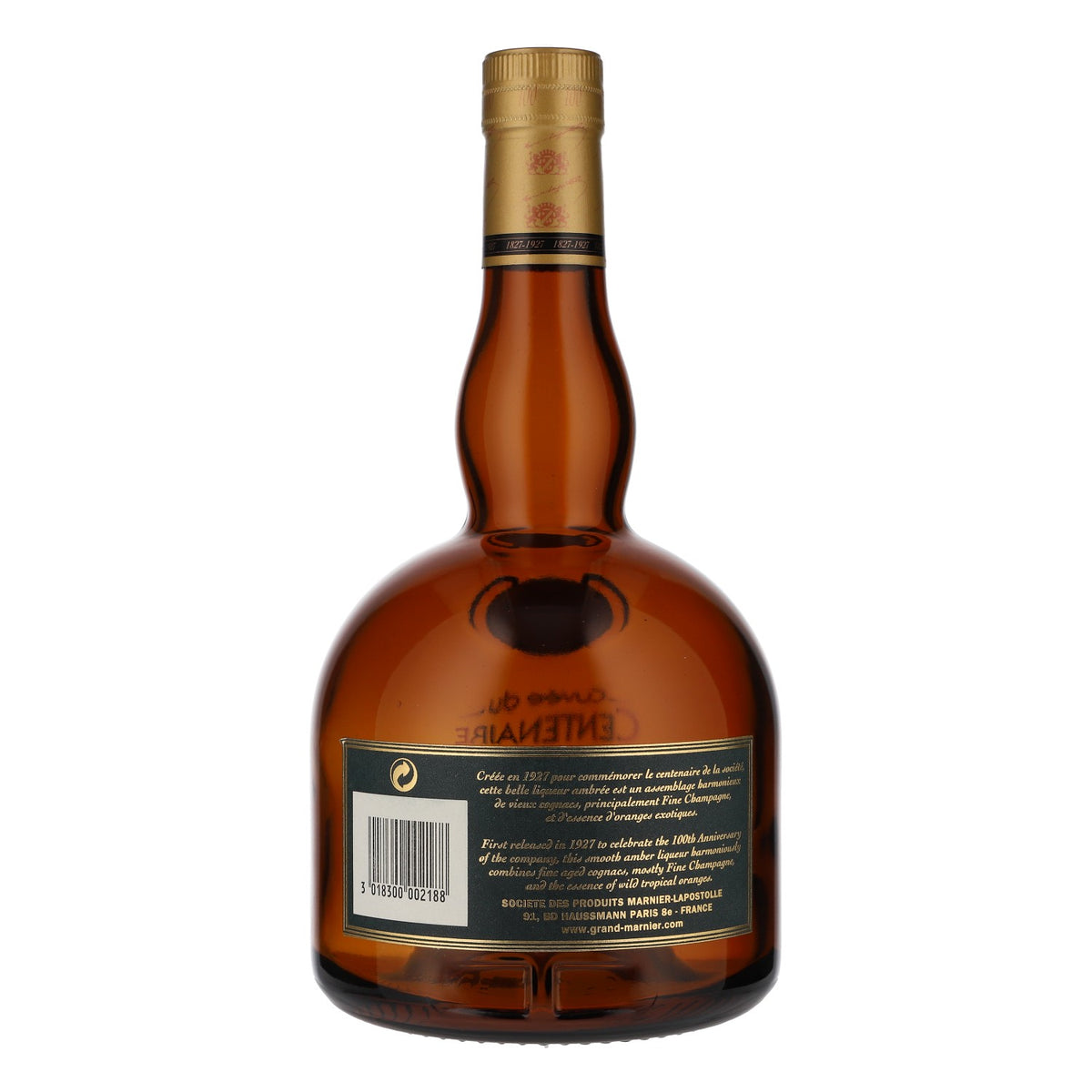 Grand Marnier Likör Showflasche Leere Flasche 100 Jahre mit Box – Ansicht 3