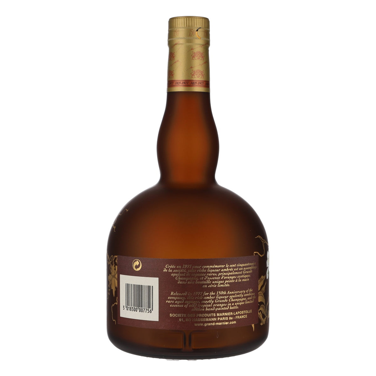 Grand Marnier Likör Showflasche Leere Flasche 150 Jahre mit Box – Ansicht 3