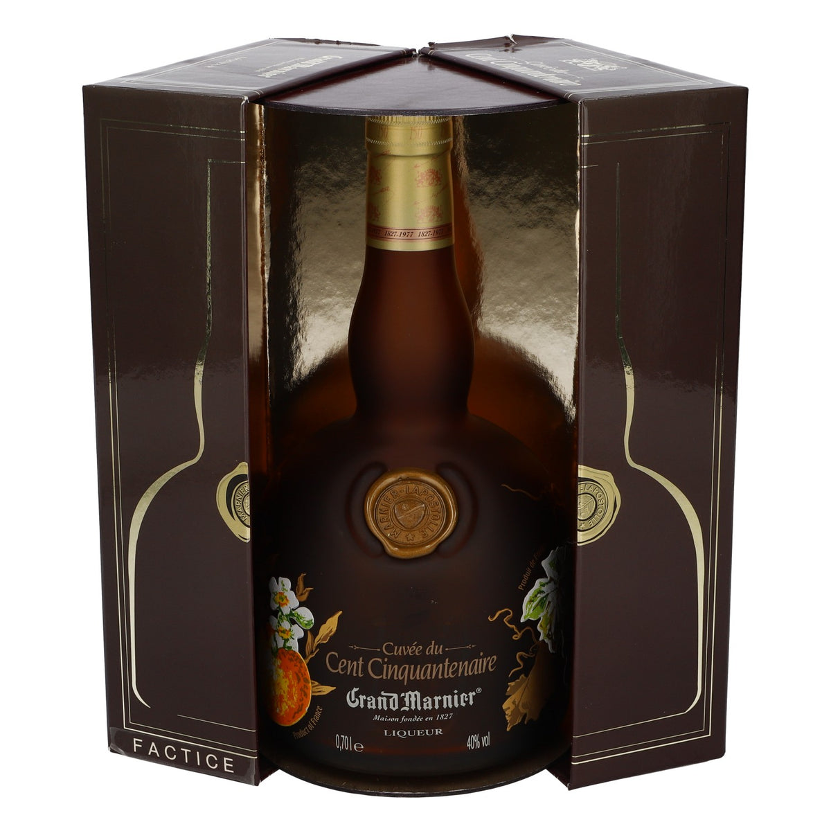 Grand Marnier Likör Showflasche Leere Flasche 150 Jahre mit Box – Ansicht 5