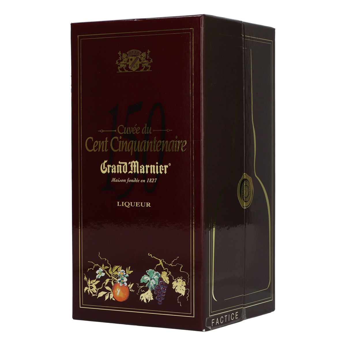 Grand Marnier Likör Showflasche Leere Flasche 150 Jahre mit Box – Ansicht 6