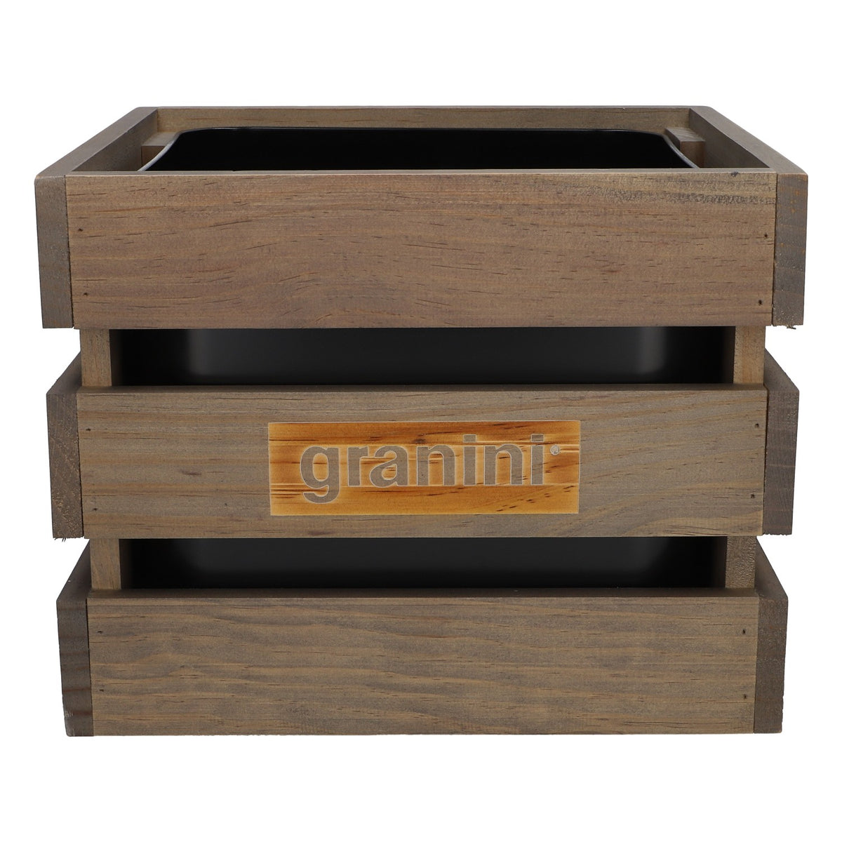 Granini Softdrink Kühler Eiswürfelbehälter Eisbox 29,5 x 27 x 23 Holzbox