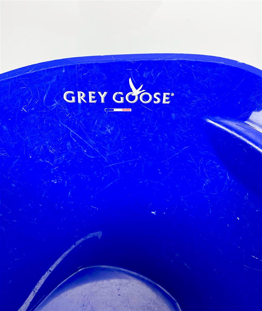 Grey Goose Vodka Eiswürfelbehälter Flaschenkühler weiß blau klein gebraucht – Ansicht 5