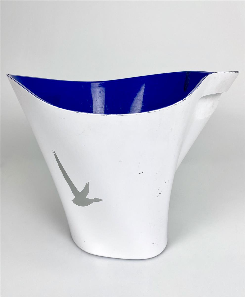 Grey Goose Vodka Eiswürfelbehälter Flaschenkühler weiß blau klein gebraucht