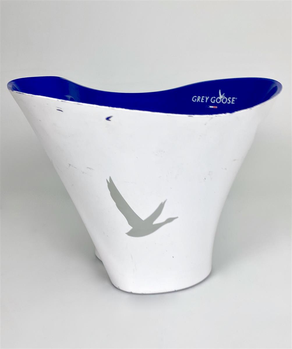 Grey Goose Vodka Eiswürfelbehälter Flaschenkühler weiß blau klein gebraucht – Ansicht 6