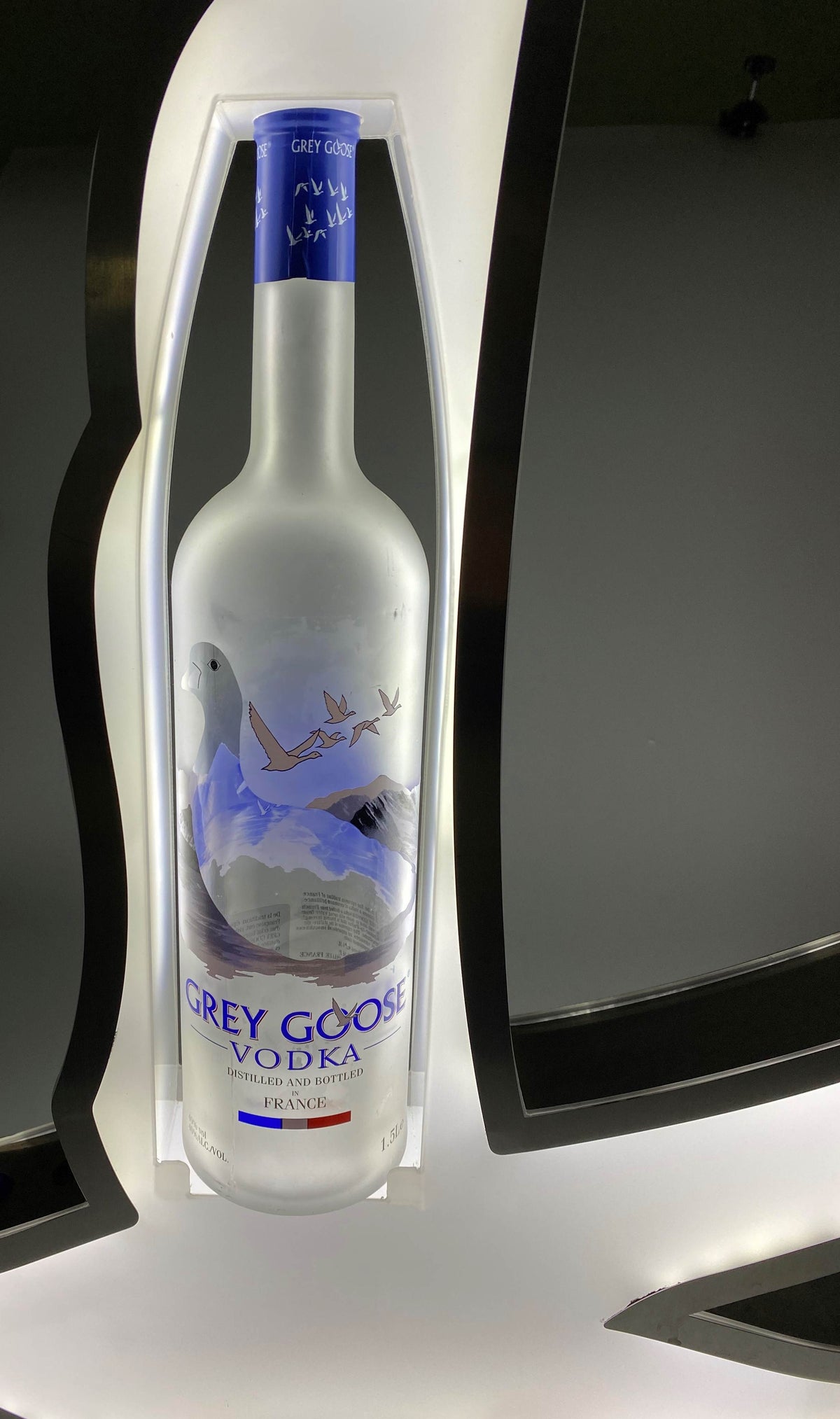 Grey Goose Vodka Glorifier LED Leuchtreklame Leuchtwerbung Gans 1,5l Flaschen – Ansicht 5