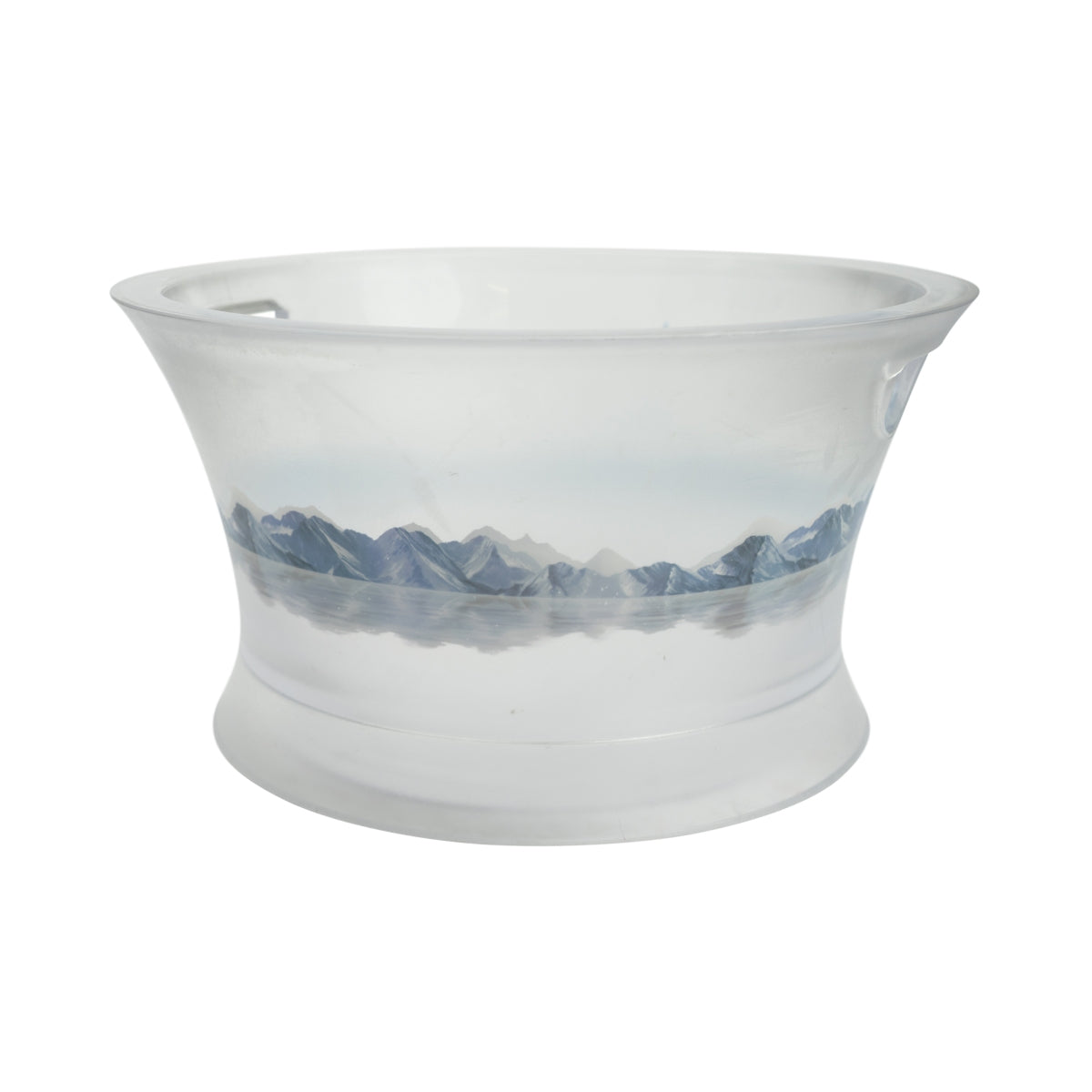 Grey Goose Vodka Kühler Magnum alte Version dickes Plexiglas Berge Vogel Ice Bucket Griffe – Ansicht 2