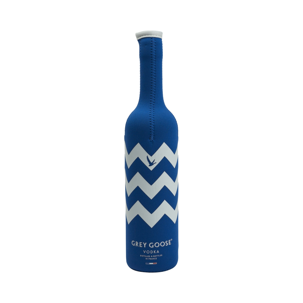 Grey Goose Vodka Kühlmanschette Blau 0,7l Weiß Vogel Reißverschluss Flaschenkühler Ice – Ansicht 2
