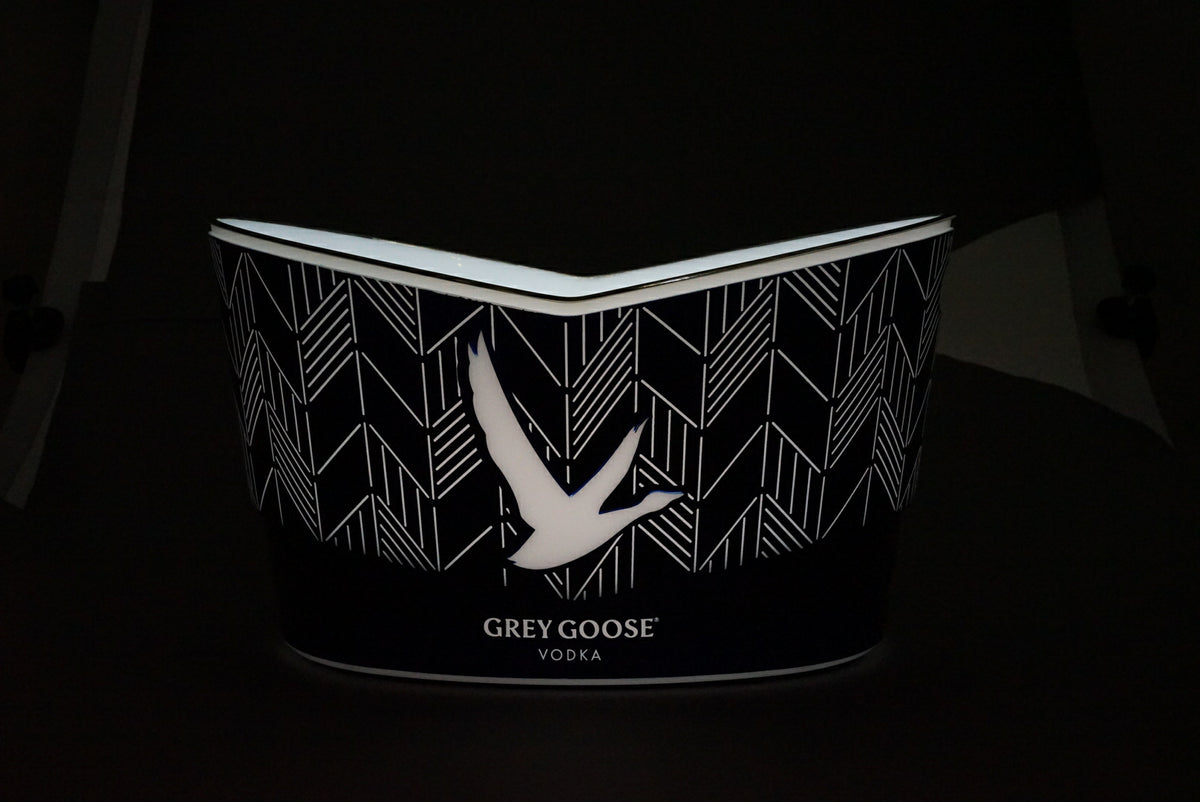 Grey Goose Vodka LED Akku Eiswürfelbehälter Flaschenkühler Neon Nights Ice Bucket Magnum – Ansicht 6