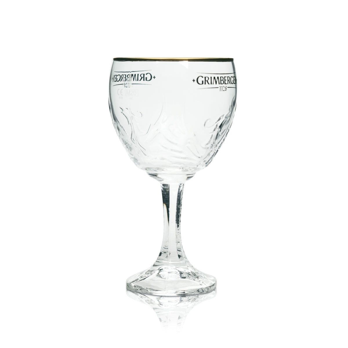 Grimbergen Glas 0,33l Pokal Kelch Phoenix Kontur Goldrand Gläser Gastro Beer