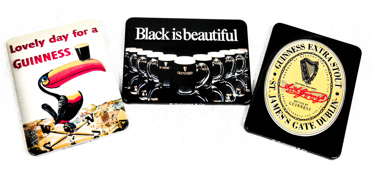 Guinness 3D Kühlschrankmagnet 3 teiliges Set Dunstabzugsmagnete Irish Brewery Merch