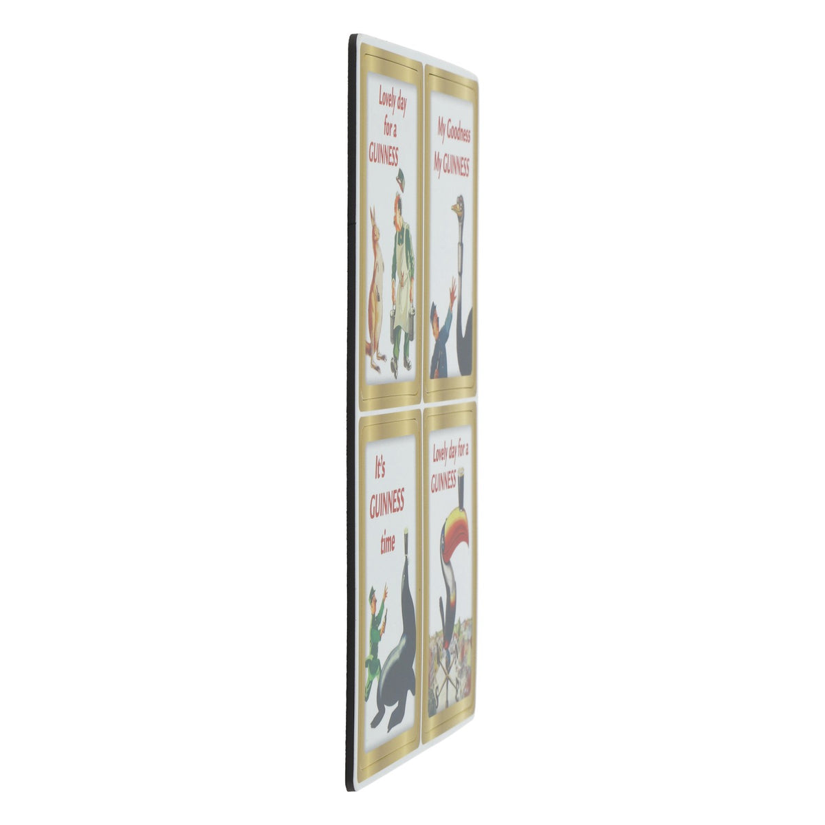 Guinness Bier 4 x Kühlschrankmagnete Bierwerbung Retro Magnet Set – Ansicht 2