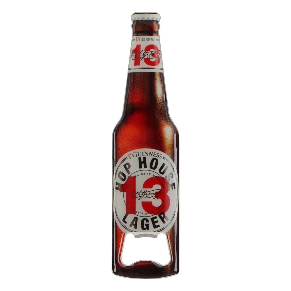 Guinness Bier Flaschenöffner Hop House Lager 13 Flaschenform mit Magnet