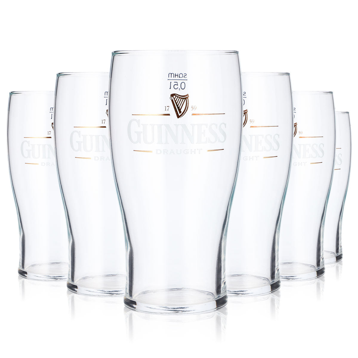 Guinness Bier Glas Willibecher Biergläser 0,5l Becher Draught – Ansicht 4
