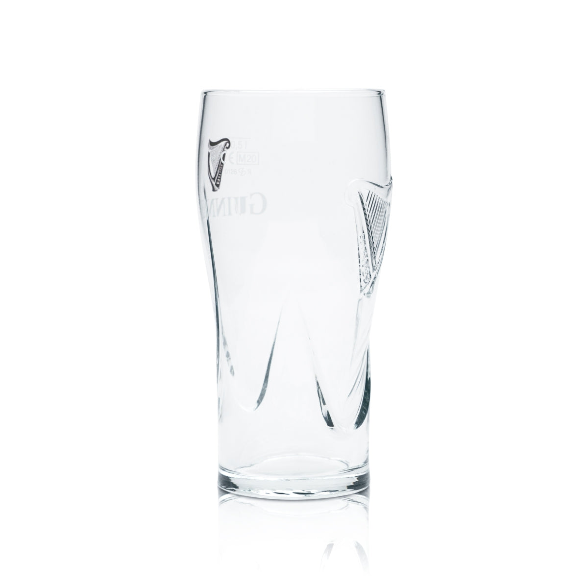 Guinness Gläser 6er Set 0,5l Gravity Pintglas mit Harfen-Relief Stout Irish – Ansicht 4