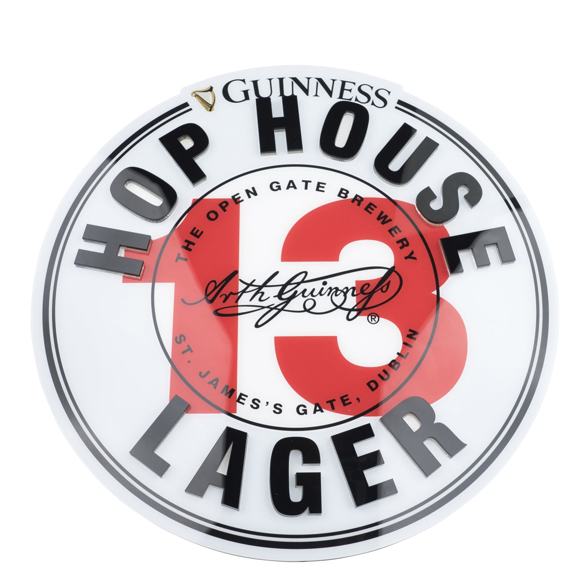 Guinness Leuchtreklame Hop House LED Wall Sign Wandschild Illumi Bar Kneipe UK – Ansicht 4