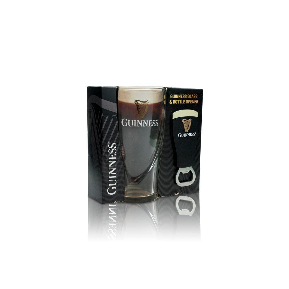 Guinness Pintglas Bierglas 0,53l Set inkl Flaschenöffner Geschenkset Brewery